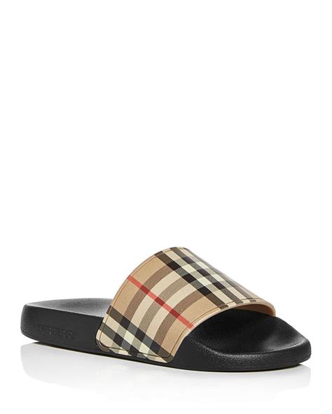 burberry women's slide sandals|Burberry slides women.